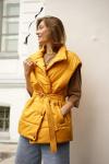 *Жилет со стойкой oversize Горчица