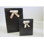 Подарочные пакеты Мал."Черн.Горох"