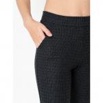 Брюки жен.арт.318-3, черно-зеленые