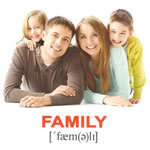 Английские карточки "Семья"