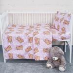 Постельное белье в детскую кроватку 1286/2 Соня розовый ГОСТ