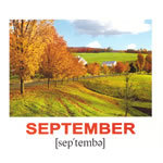 Английские карточки "Календарь"