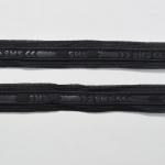 Лампасы под кожу, цвет черный