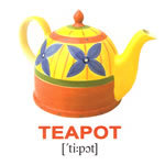 Английские карточки "Посуда"