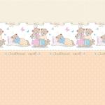 Детское постельное белье 1703/3 персик поплин