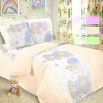 Детское постельное белье 1703/3 персик поплин