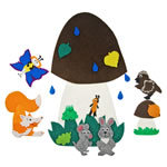 Липучки "Грибок-теремок"