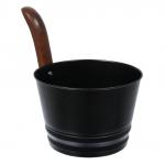 Бадья из стали Банные Штучки 4 л черная 41351