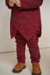 Брюки SLIM с начесом Бордовый Диджитал