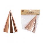 Колпаки Розовое золото, 6 шт. 1501-4759