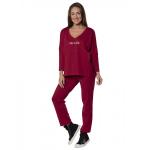 *Костюм женский Life is life КЛК1450П1 бордовый