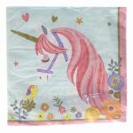 Салфетки Единорог нежный, 33*33 см, 16 шт. #1502-3224