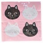 Салфетки Котики, 33*33 см, 12 шт. #1502-4558