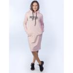 *Платье из футера  ФП1357П6розовое