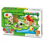 %Электронный звуковой плакат YiQu "Весёлые животные" (40*60*0,5см, звуки животных, мелодии, песня)