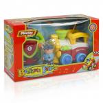 Mioshi Tech Машинка р/у "Маленький паровоз" (14,5х17 см, 2 канала,  свет., звук, фигурка, жёлтый)