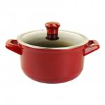 Кастрюля Duo со стекл. крышкой 22см 3.2л красная