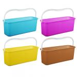 VETTA Ведро для мытья полов с ручкой прямоугольное, пластик, 45х15х17 см, 3 цвета