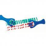 Валики для рисования JOVI (Испания), НАБОР 3 шт., фигурные, ширина 2,5 см, европодвес, 812