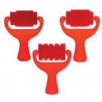 Валики для рисования JOVI (Испания), НАБОР 3 шт., фигурные, ширина 7 см, европодвес, 811