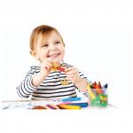 Восковые мелки утолщенные JOVI (Испания), 16 цв., ДЕТСКИЕ ОТ 3 ЛЕТ, пластиковый стакан,точилка,980/16