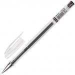 Ручка гелевая BRAUBERG Jet, ЧЕРНАЯ, корпус прозрачный, узел 0,5мм, линия 0,35мм, 141018