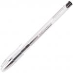 Ручка гелевая BRAUBERG Jet, ЧЕРНАЯ, корпус прозрачный, узел 0,5мм, линия 0,35мм, 141018