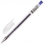 Ручка гелевая BRAUBERG Jet, СИНЯЯ, корпус прозрачный, узел 0,5мм, линия 0,35мм, 141019