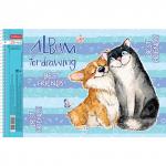 Альбом д/рис. А4 24л., спираль, обложка картон, HATBER, 205х290мм, Корги (5 видов в спайке), 24А4Всп