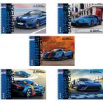 Альбом д/рис. А4 32л., спираль, обложка картон, HATBER, 205х290мм, Supercar (5 в спайке), 32А4Всп