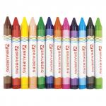 Восковые карандаши утолщенные BRAUBERG "АКАДЕМИЯ", НАБОР 12 цв.,227287