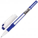 Ручка гелевая с грипом BRAUBERG Contact, СИНЯЯ, корпус синий, узел 0,5мм, линия письма 0,35мм,141184