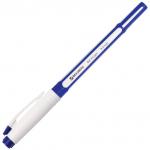 Ручка гелевая с грипом BRAUBERG Contact, СИНЯЯ, корпус синий, узел 0,5мм, линия письма 0,35мм,141184