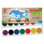 Краски акварельные ЛУЧ Zoo, 14 цв, медовые, без кисти, картонная коробка, 22 с1418-08