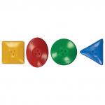 Восковые мелки ЛУЧ "Кроха", НАБОР 16 шт (4 цвета х 4 шт), геометрические фигуры, блистер 25С 1514-08