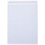 Блокнот А5 (146х205мм) 80л, гребень, бумвинил, клетка, HATBER, METALLIC Красный, 80Б5бвВ1гр