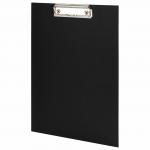 Доска-планшет STAFF EVERYDAY с прижимом А4 (225х316 мм), картон/бумвинил, РОССИЯ, черная, 229051