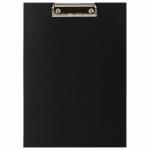 Доска-планшет STAFF EVERYDAY с прижимом А4 (225х316 мм), картон/бумвинил, РОССИЯ, черная, 229051