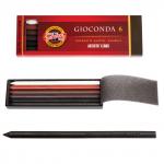 Графитовые стержни KOH-I-NOOR, НАБОР 6 шт., "Gioconda", белый+оттенки коричневого, карт.короб, 4869