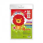 Аппликации для детей "Пушистики" арт. 50413 / 25 ЛЬВЁНОК /148х210 мм, полноцветная печать, обл - мелованная бумага 150 г/м2,