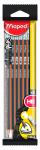 BLACK PEP'S Карандаш чернографитный треугольный НВ, 6 шт