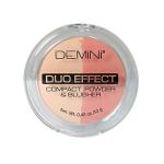 DEMINI Пудра д/лица DUO EFFECT хайлайтер+румяна
