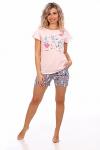 Пижама Еноты с шортами 3017 (Розовый)