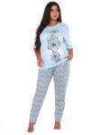 Пижама ГИБИСКУС 5012 (Голубой)
