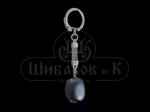 *58104- 3 Брелок гематит (размер камня 24-26*18-20мм)