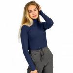 Водолазка женская однотонная "Kare" (темно-синий), арт.57826