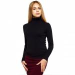 Водолазка женская однотонная "Kare" (черный), арт.57822