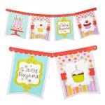 Гирлянда-вымпел С Днём Рождения сладкий праздник, 200 см 1505-0643