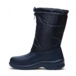 Д321 Сапоги женские утепленные на молнии и кулиске высокие синий