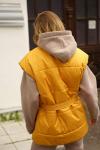 Жилет со стойкой oversize Горчица